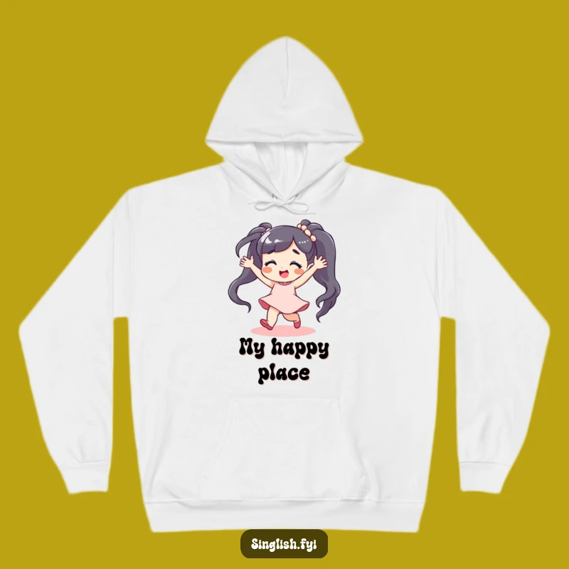 Funny Dancing Character Hoodie - Cozy Vibes and Carefree Moves