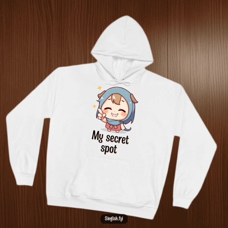 Funny Pointing Character Hoodie featuring a grinning character playfully pointing, combining comfort with humorous mystery.