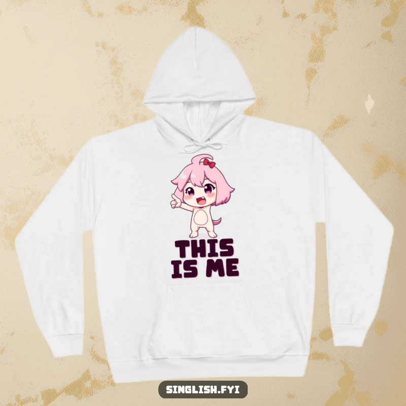 Funny hoodie with a character striking a hilariously exaggerated pose, offering cozy comfort and a touch of dramatic, comical style.