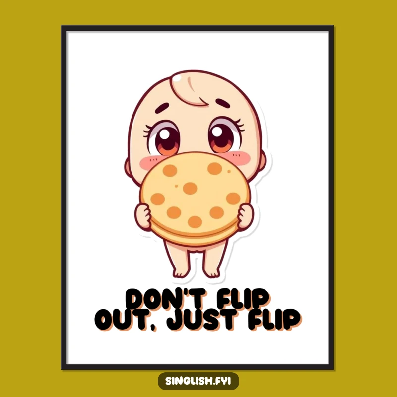 Funny Free Printable Wall Art: Roti Prata Fanatic - Hilarious Downloadable Foodie Decor!