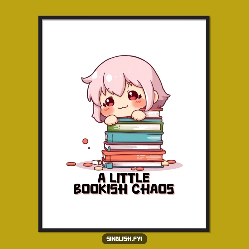 Funny Free Printable Wall Art: Bookish Blunder - Humorous Downloadable Decor