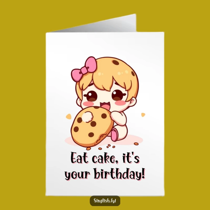 Free Printable Birthday Card: Cookie Monster Fun - Funny Downloadable Treat