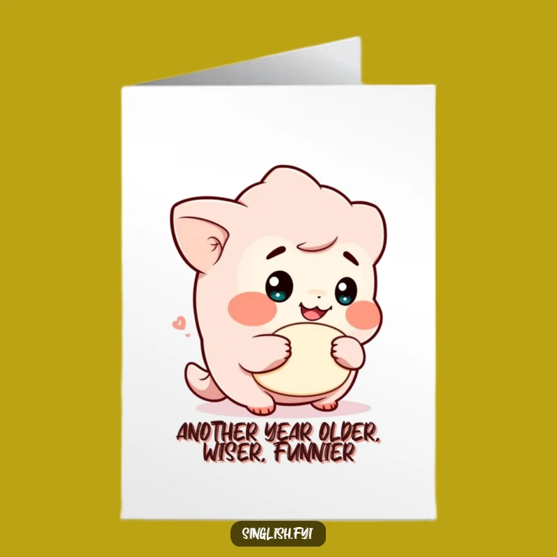 Free Printable Birthday Card: Cheeky Lah Character Funny Downloadable Gift Idea