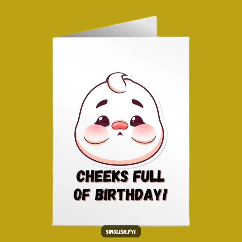 Free Printable Birthday Card: Funny Face Character for a Hilarious Birthday Surprise