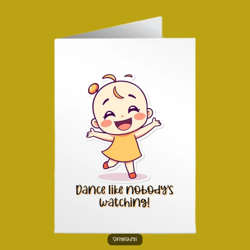Free Printable Dancing Shelduck Birthday Card - Joyful Moves DIY Downloadable Gift