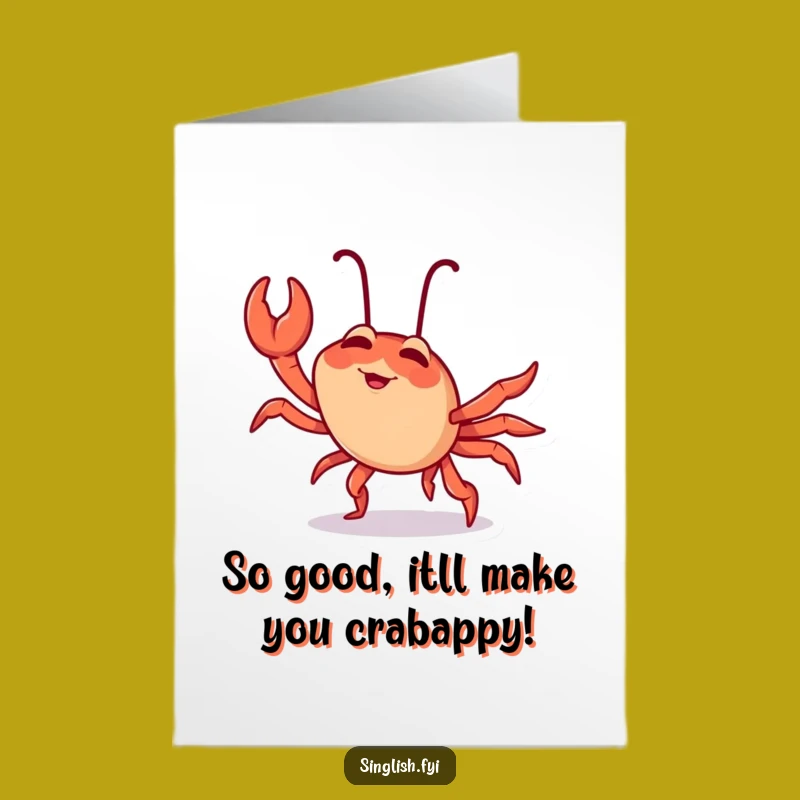 Funny Chilli Crab Birthday Card: Free Printable for Laughs & Fun