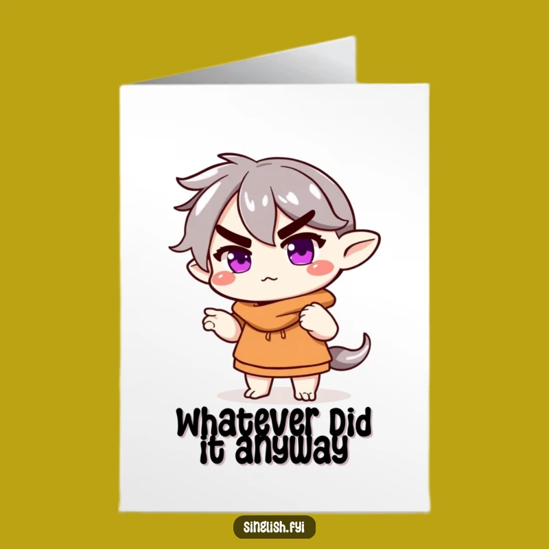 Free Printable Birthday Card: Shrugging Eyebrow Guy for a Hilarious DIY Gift