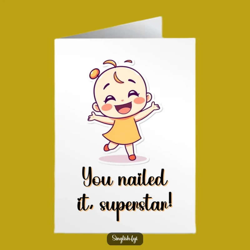 Free Printable Dancing Shelduck Congrats Card - Celebratory Moves DIY Downloadable Gift