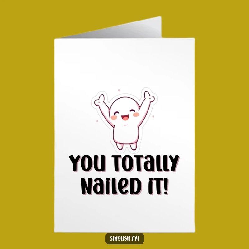 Free Printable Silly Dance Congratulations Card: Fun Downloadable, DIY Gift