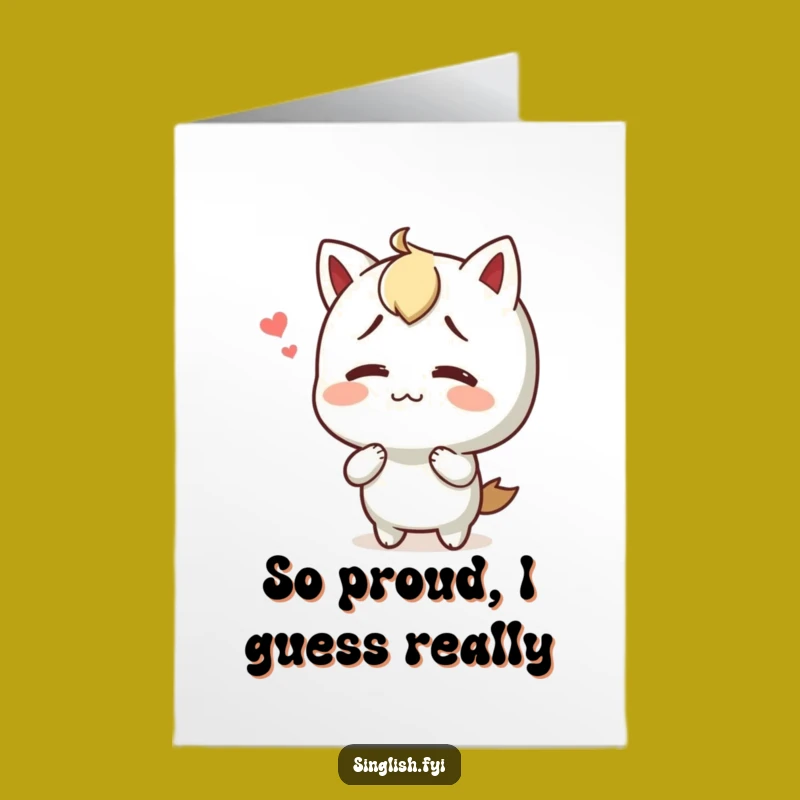 Shrugging Character Congratulations Card Free Printable: Happy Confusion Art