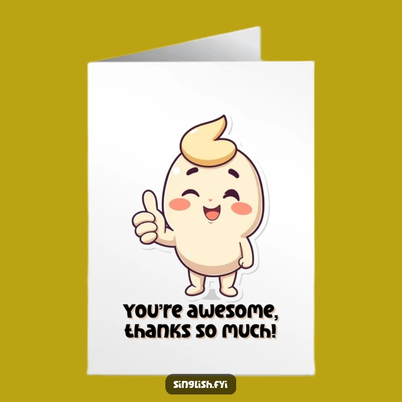Witty Thumbs Up Free Printable Thank You Card: Funny DIY Gift