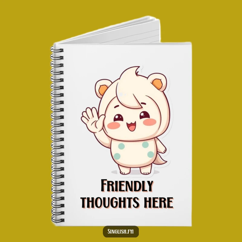 Funny Friendly Wave Notebook: Jot Down Greetings with a Smile!