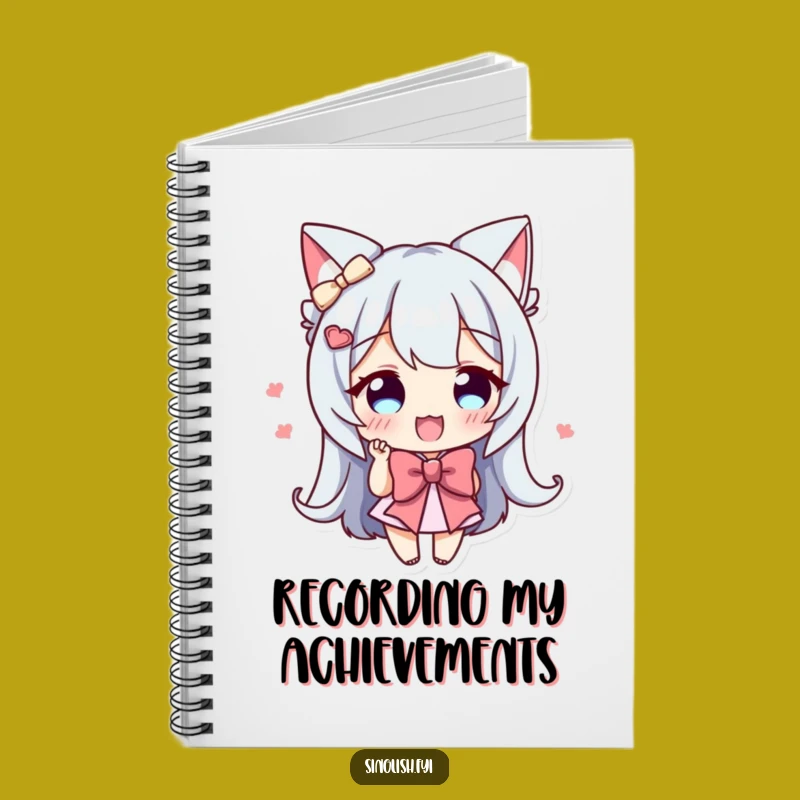 Funny Bowing Character Notebook - Polite Thoughts Journal, Charming Gift for Writers