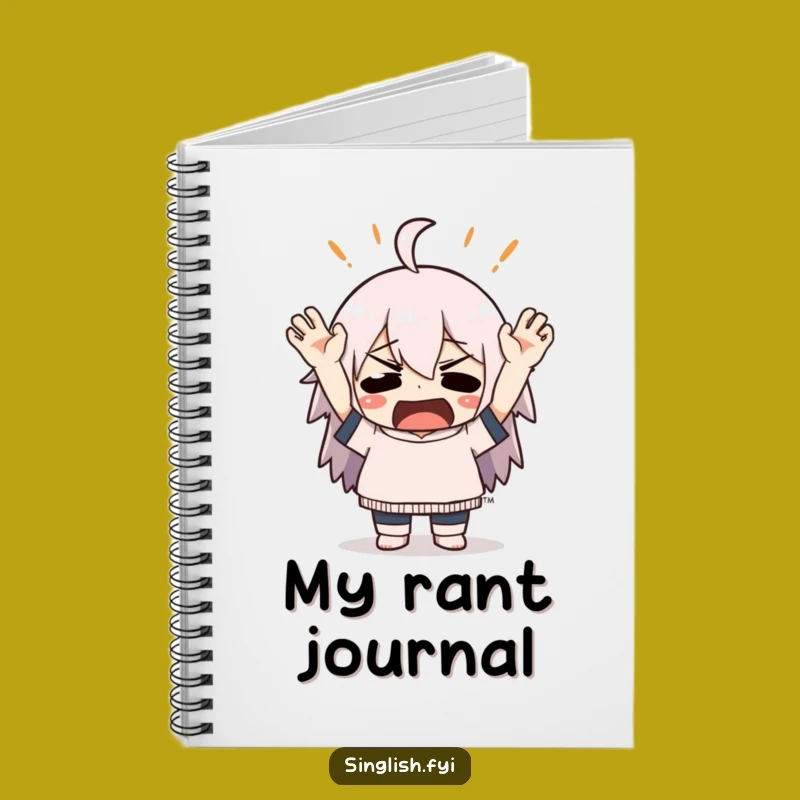 Funny Exasperated Character Notebook: Jot Down Your Dramatic Thoughts