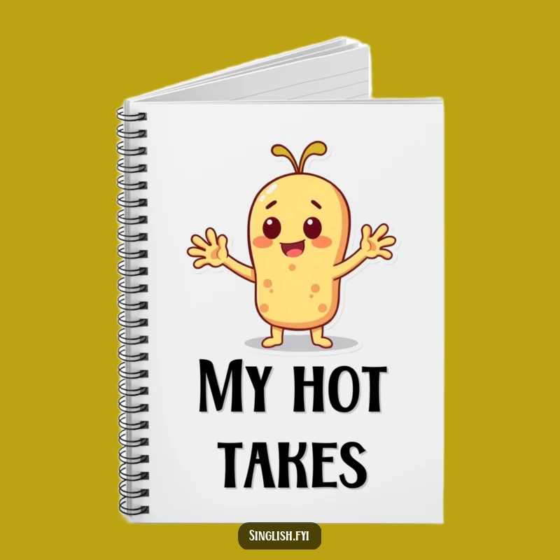 Funny Roti Notebook: Cheerful Fanning Character For Your Notes Gift