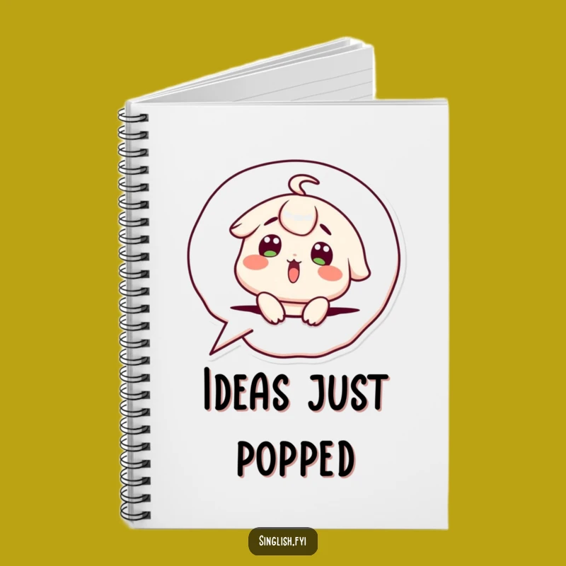 Funny Speech Bubble Notebook: Surprised Character Journal - Humorous Gift