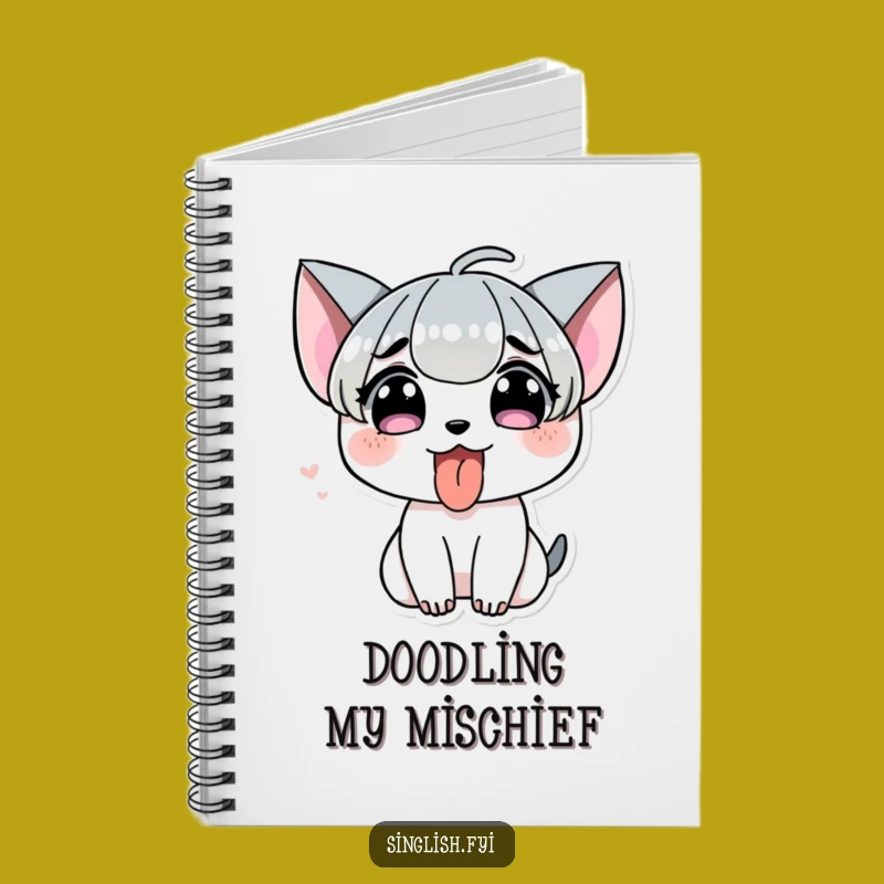 Funny Tongue Out Notebook - Cheeky Ideas Journal, Playful Gift for Writers