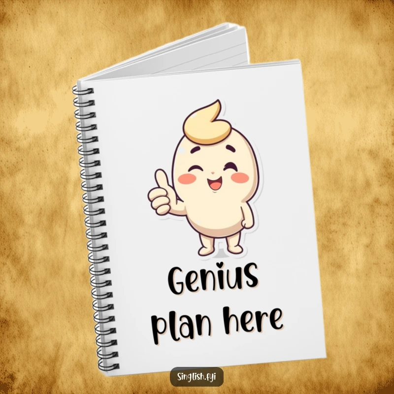 Funny Wink Thumbs Up Notebook with a character giving a thumbs up and a wink, ideal for jotting down positive thoughts.