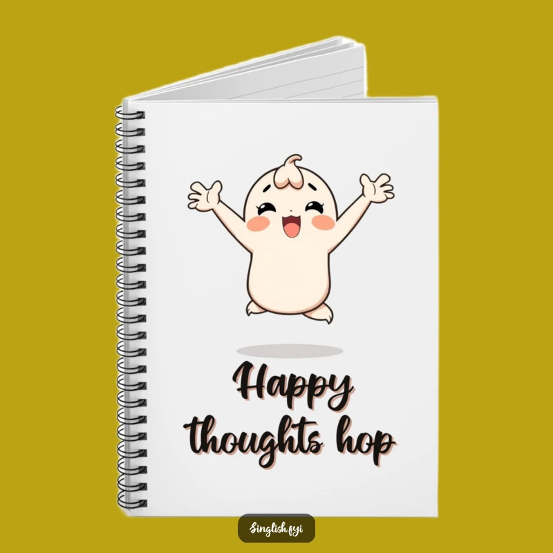 Funny Happy Hop Notebook: Jot Down Ideas with Enthusiasm!