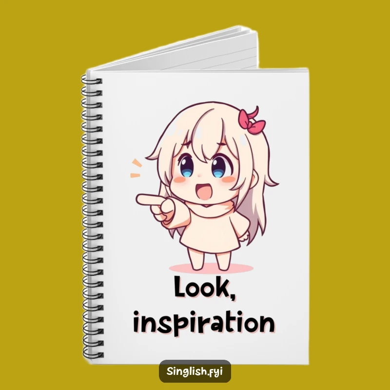 Funny Pointing Character Notebook: Jot Down Discoveries with Delight!