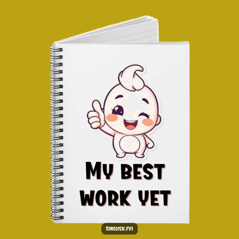 Funny Thumbs Up Notebook: Cheerful Character Journal, Perfect Happy Gift!