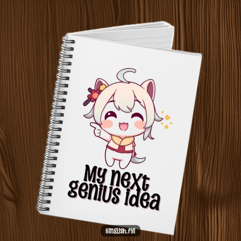 Funny Pointing Notebook: A character playfully points with a grin, perfect for writing notes in this funny, intriguing journal.