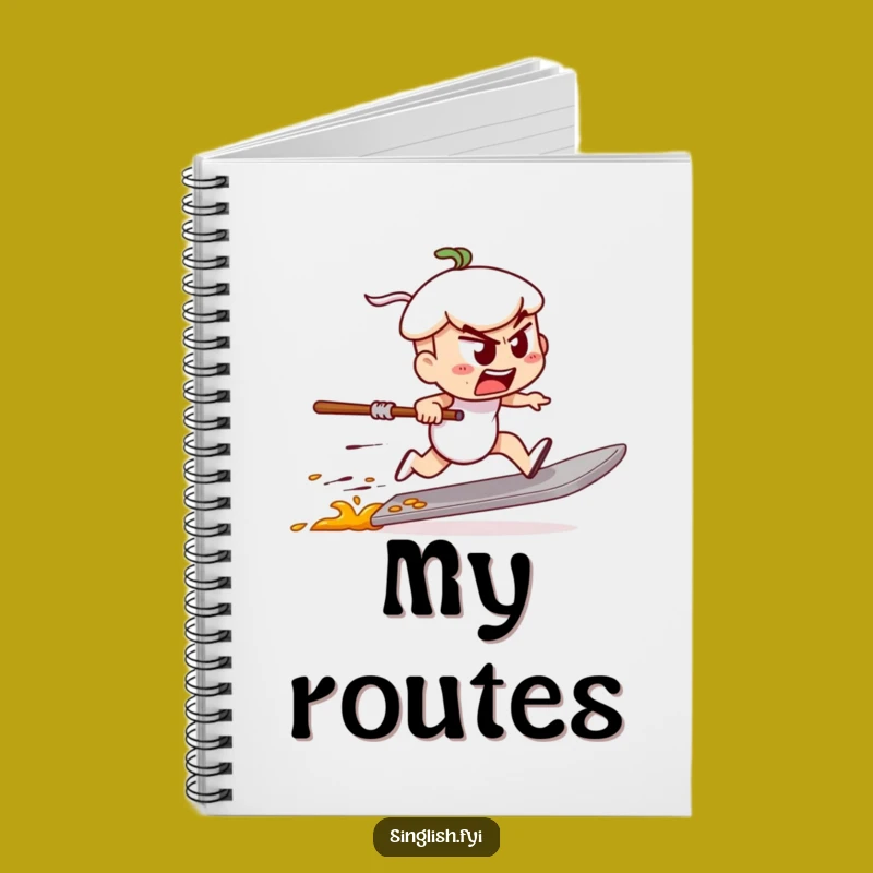 Funny Char Kway Teow Notebook - Speed Race Journal, Great Funny Gift Idea
