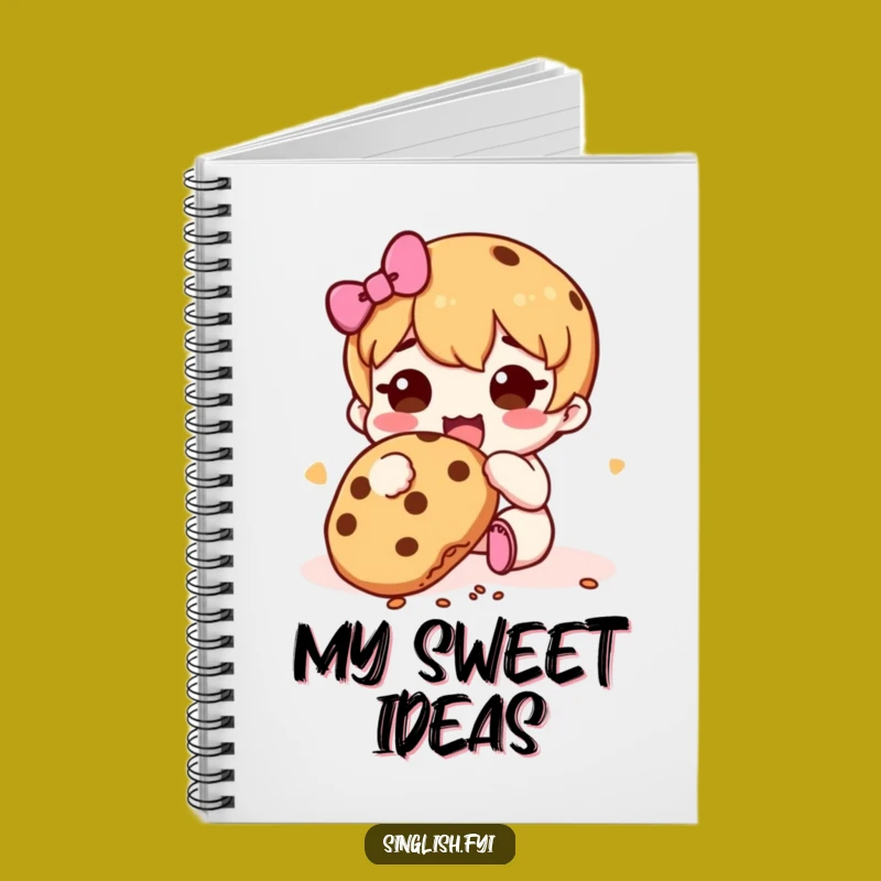 Funny Happy Cookie Muncher Notebook: Cute Design for Notes, Hilarious Funny Gift