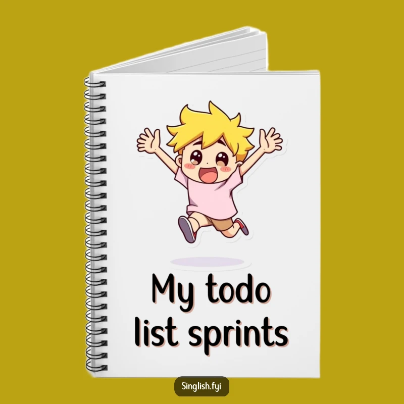 Funny Flailing Character Notebook - Capture Your Exciting Ideas