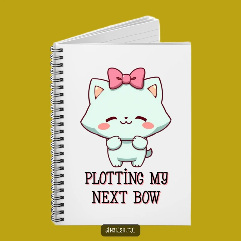 Funny Mock Bow Notebook: Cheeky Grin Character Journal - Humorous Gift