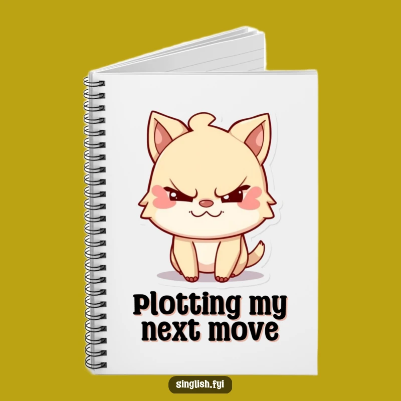 Funny Secret Keeper Notebook, Mischievous Wink Diary, Playful Gift Idea