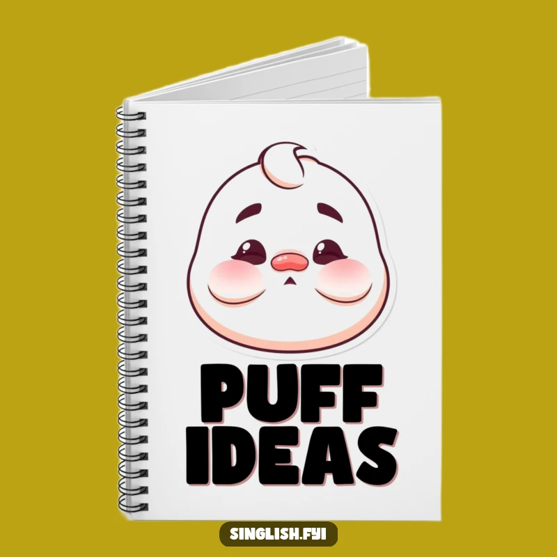 Funny Puffed Cheeks Notebook: Jot Down Ideas with Exaggerated Flair!