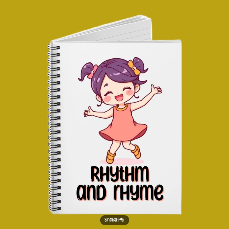 Funny Dancing Notebook: Journal Your Ideas with Energetic Character Art Gift