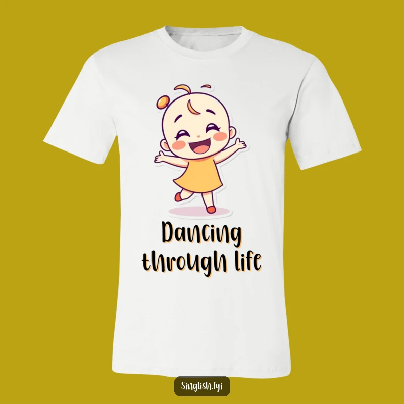 Funny Dancer Character T-Shirt - Clumsy Joyful Move Tee - Great Funny Gift for Dancers