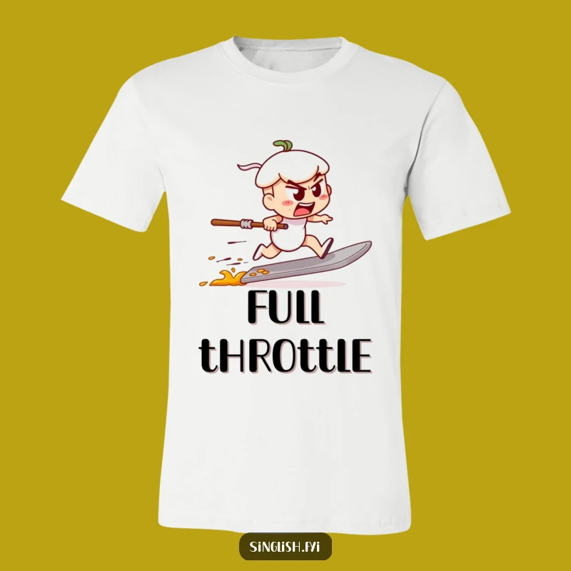 Funny Char Kway Teow Race T-Shirt - Speed Food Tee, Unique Funny Gift