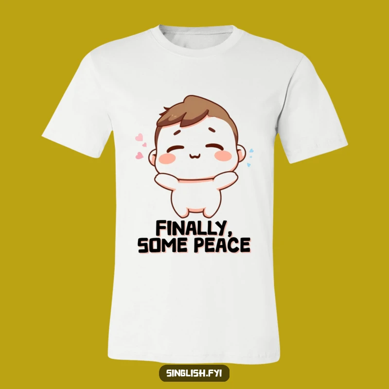 Funny Happy Sigh T-Shirt - Relaxed Character Expression, Comfort Gift