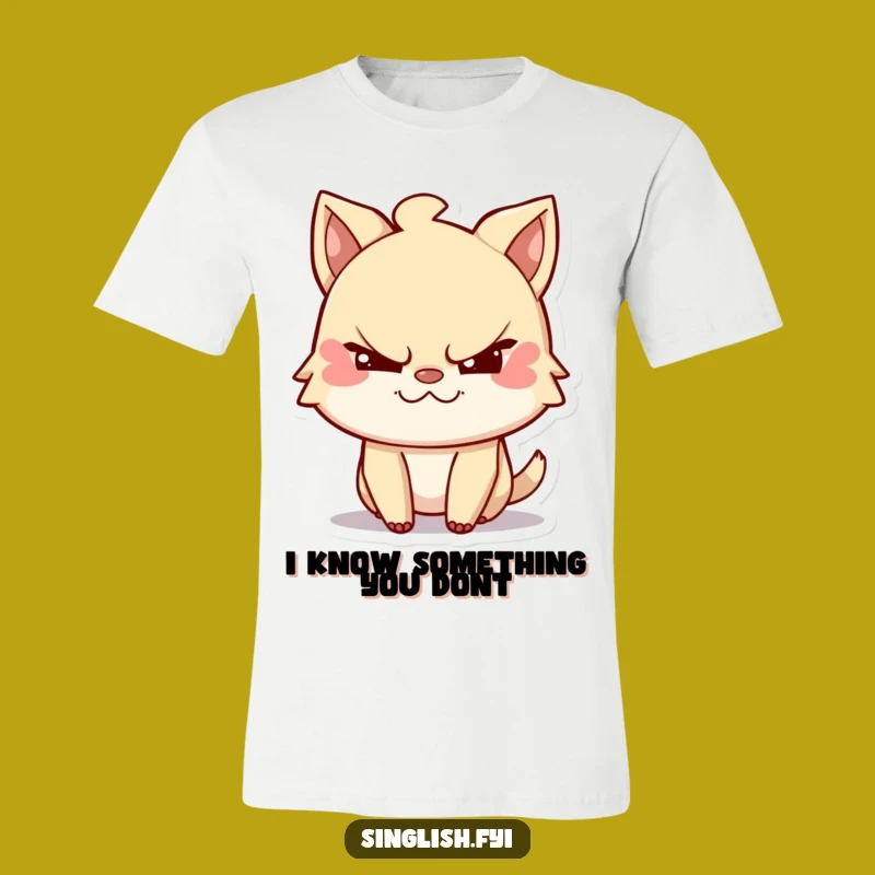 Funny Mischievous Character T-Shirt, Playful Wink Graphic Tee, Hilarious Gift