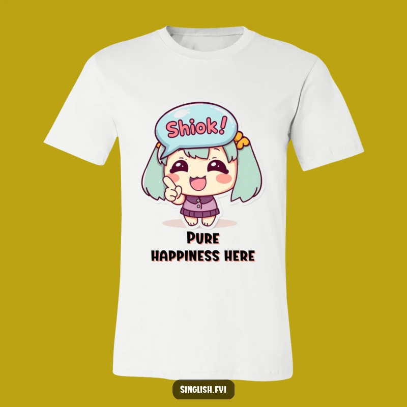 Funny 'Shiok!' Bubble T-Shirt: A Hilarious Gift for Expressive Souls!