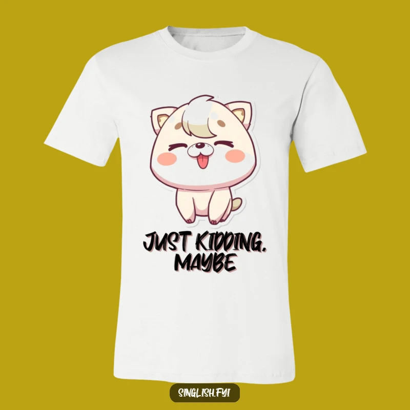 Funny Tongue Out Wink T-Shirt: Playful Character Cheeky Apparel Gift