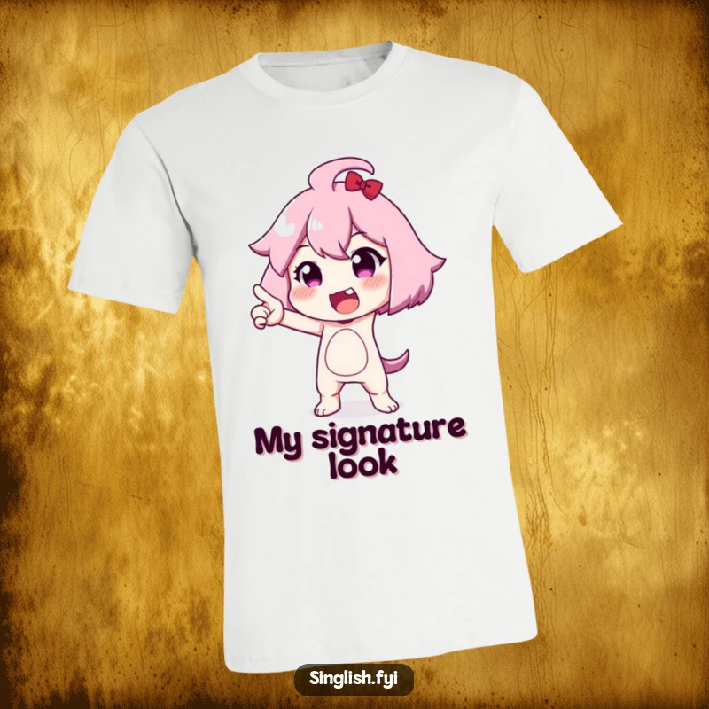 Funny t-shirt featuring a character striking a comical, over-the-top pose, perfect for expressing personality and a love for quirky humor.