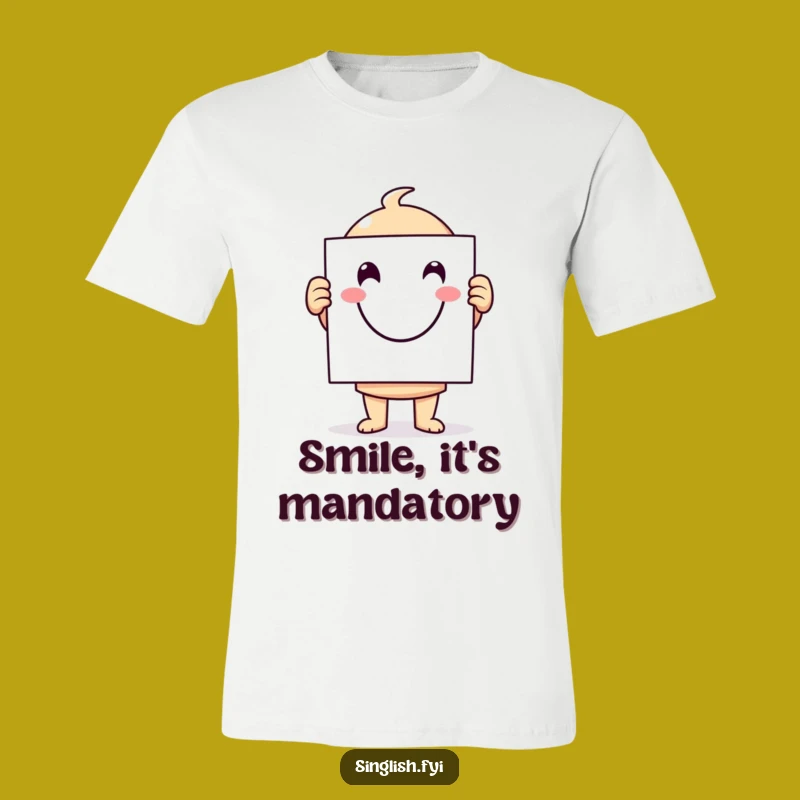 Funny Smiley Face Tee: Wear Your Happiness with This Humorous Character Shirt Gift