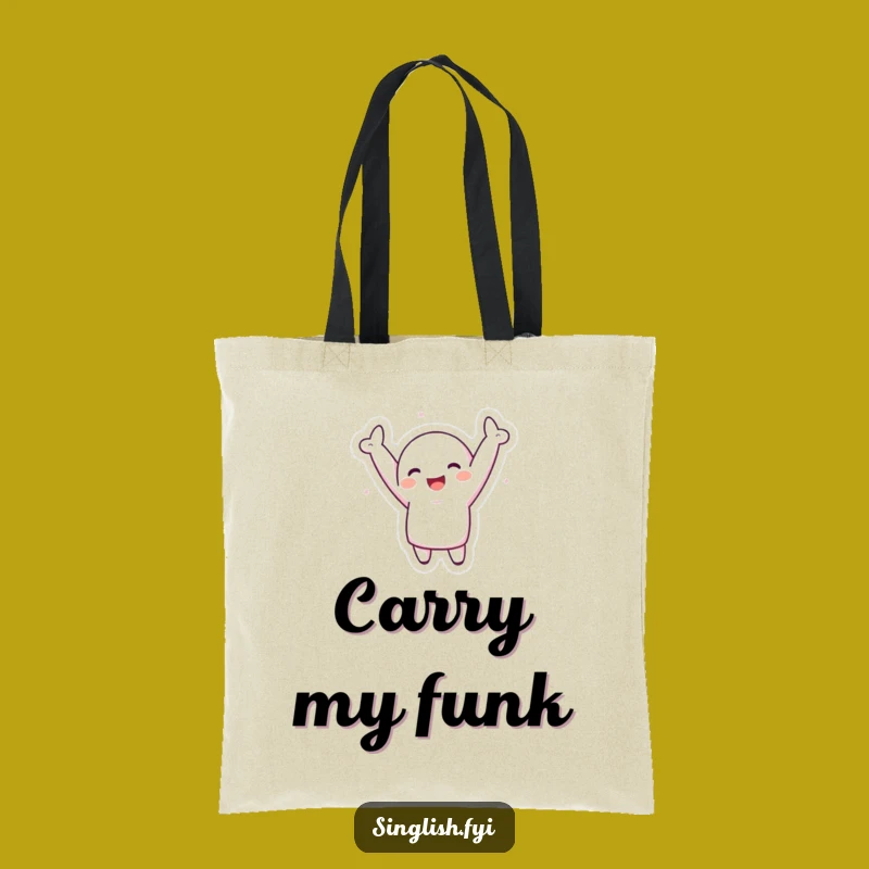 Funny Silly Dance Tote Bag - Whimsical Character, Ideal Funny Gift!