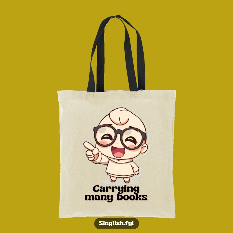 Funny Glasses Laughing Tote Bag: Carry Your Laughs Everywhere Gift