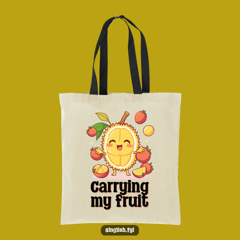 Funny Durian Juggling Tote Bag - Carry Fruitful Humor Everywhere