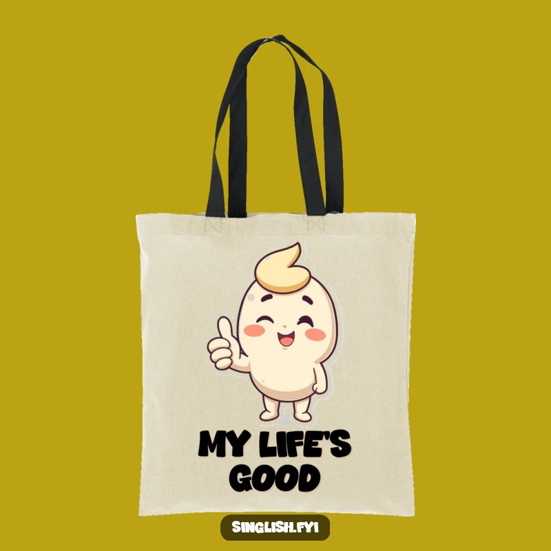 Funny Wink Thumbs Up Tote Bag - Positive Accessory Gift