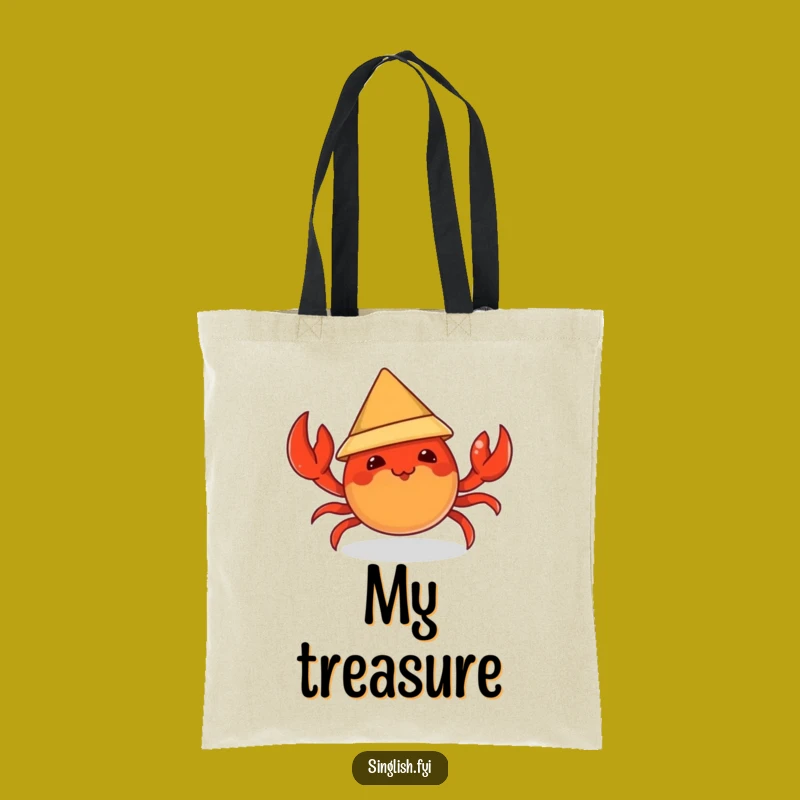 Funny Chili Crab Tote Bag - Mischievous Hat Carrier, Practical Funny Gift